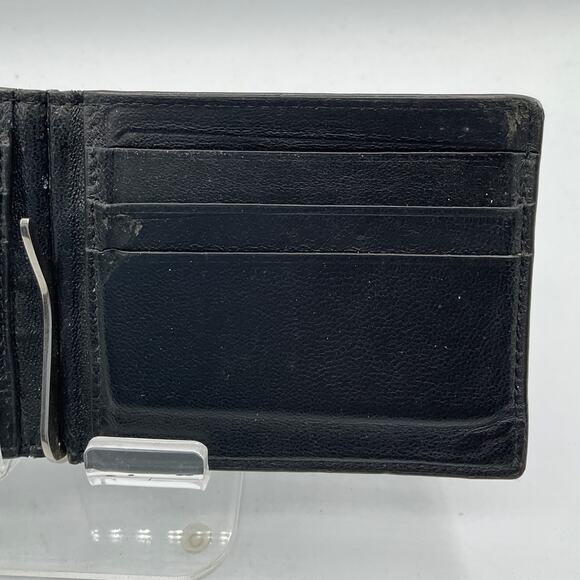 Balenciaga Bifold Leather Card Holder with Money Clip - Black - Picture 6 of 8
